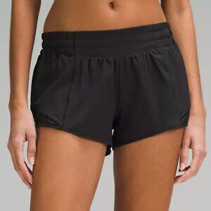 Hotty Hot Low-Rise Lined Short 2.5" Black size 4
